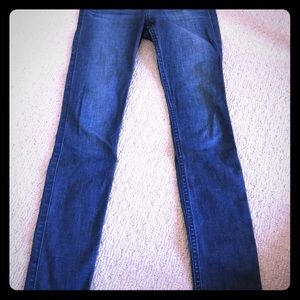 Hollister dark blue jeggings. Size 00s